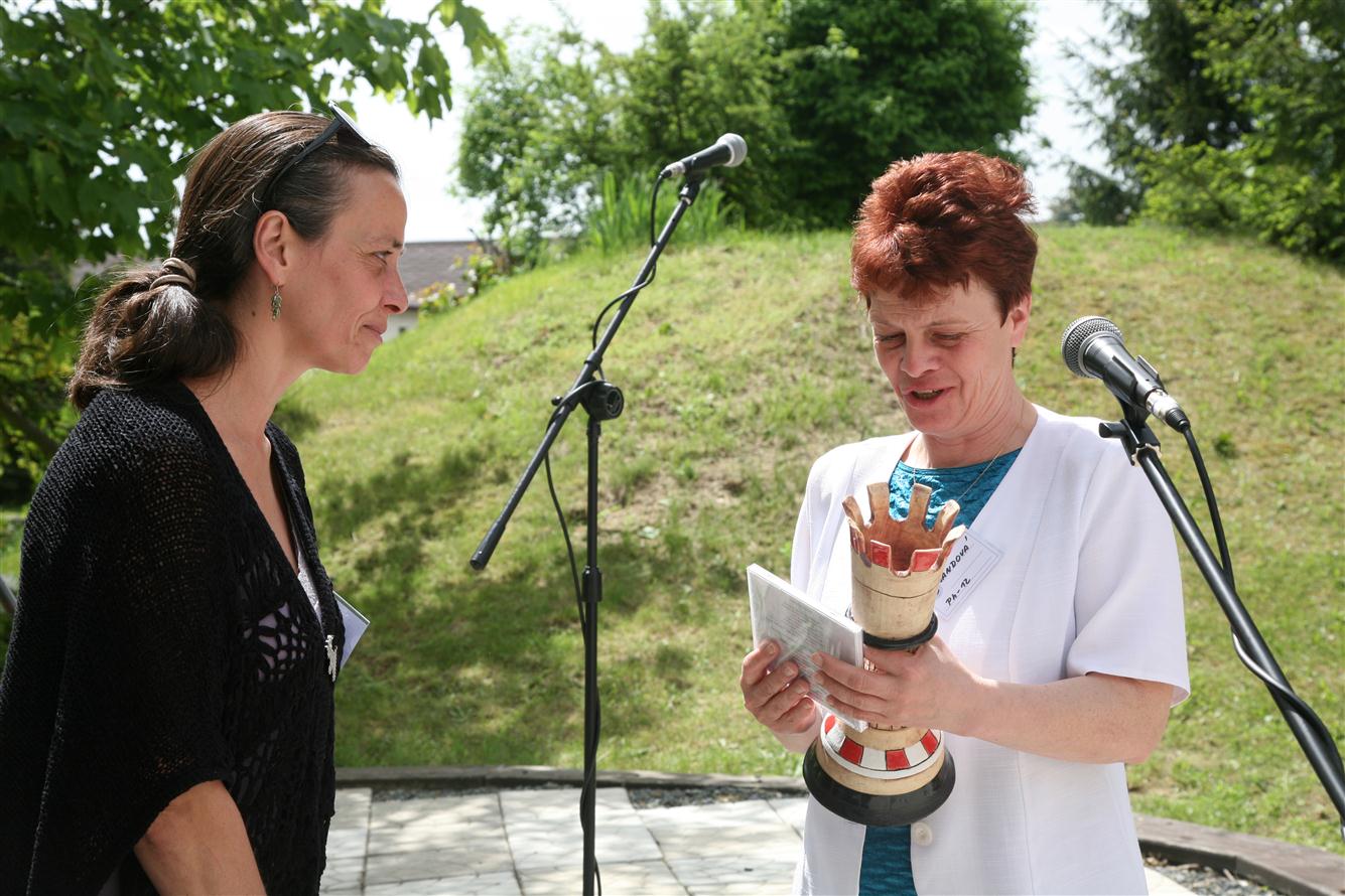 Petra Kohoutová při akci Modrého klíče